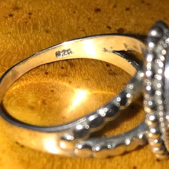 Natural Baltic Amber Sterling Silver Ring Size 7 Discounted - Picture 5 of 12